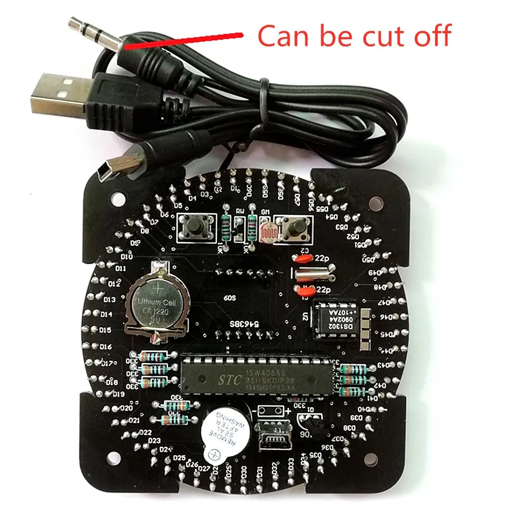 Набор электронных часов C51 MCU регулятор светильник туры света DS1302