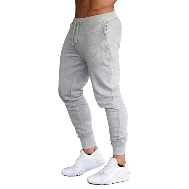 

2021New Casual Fashion Trousers Men's Running Jogger Fitness Sports Pants Pure Color Comfortable And Versatile Men's Trousers