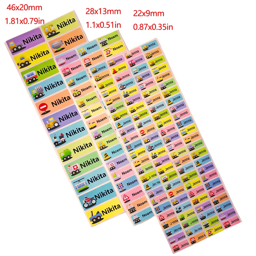 Пользовательская наклейка с мультяшным рисунком мальчика автомобиля