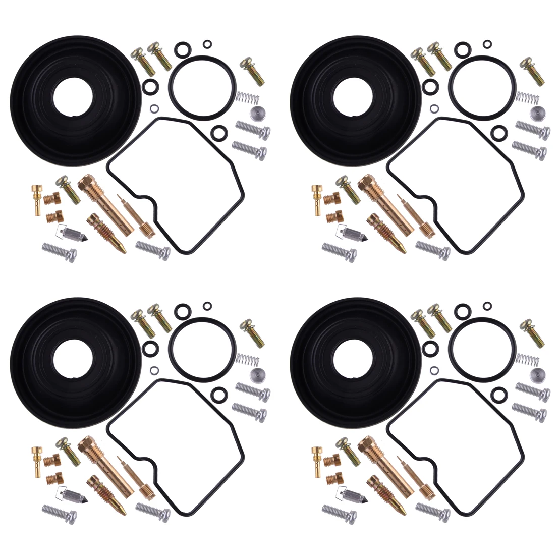 

4 комплекта в партии карбюратор Ремонт Ремонтный комплект Вакуумный комплекты диафрагм подходит для Suzuki GSF600S Bandit 1996 1997 1998 1999 2000 2001 2002 2003