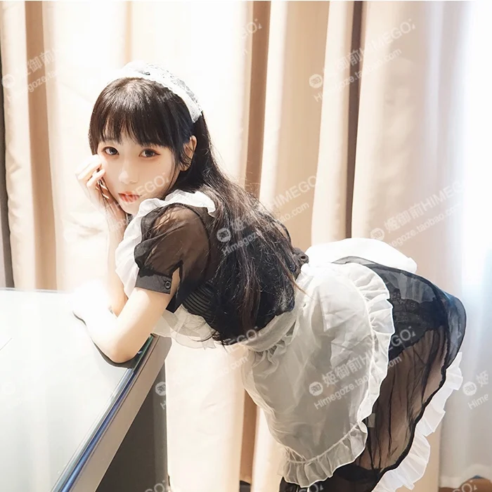 

Sweet Lolita Cosplay Maid Costumes Lace Cute Sexy Lingerie Student Role Play Uniform Anime Sleepwear Set Night Dress School Girl