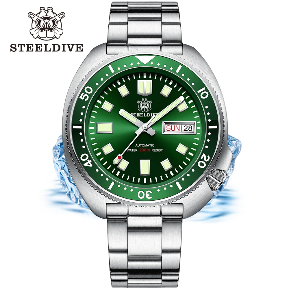 

Часы STEELDIVE Мужские механические с двумя календарями и сапфировым стеклом