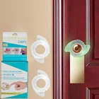 Световой круглая ручка для дверей силиконовый защитный чехол для домашнего Безопасность пыле Противоударная накладка детская невыпадающая Соска-столкновения Защитная крышка