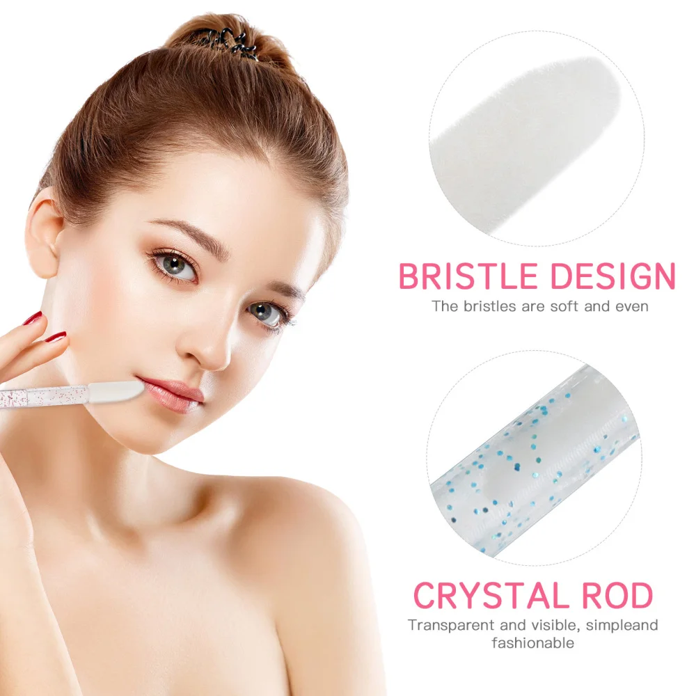 

150pcs Disposable Crystal Lip Brushes Lipstick Lip Gloss Applicator Beauty Tools