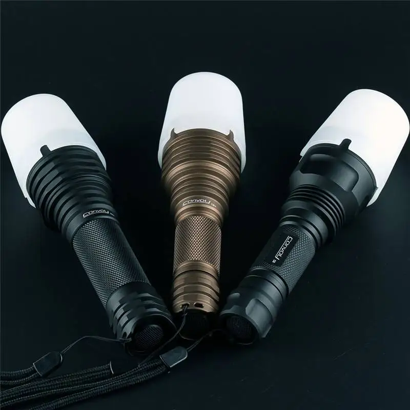

1PC Convoy White Silicone Luminous Diffuser Light Cover For Convoy C8/C8+/M21A Flashlight Soft Light Shade Lamp Torch Cover