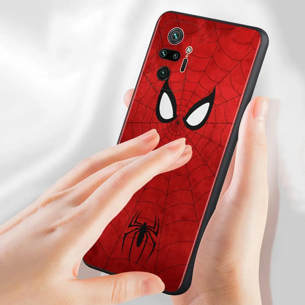 Чехол для Xiaomi Redmi Note 10 9 9S 9T 8 8T 7 Pro Max чехол K40 9A 9C силиконовый мягкий Marvel Человек-паук