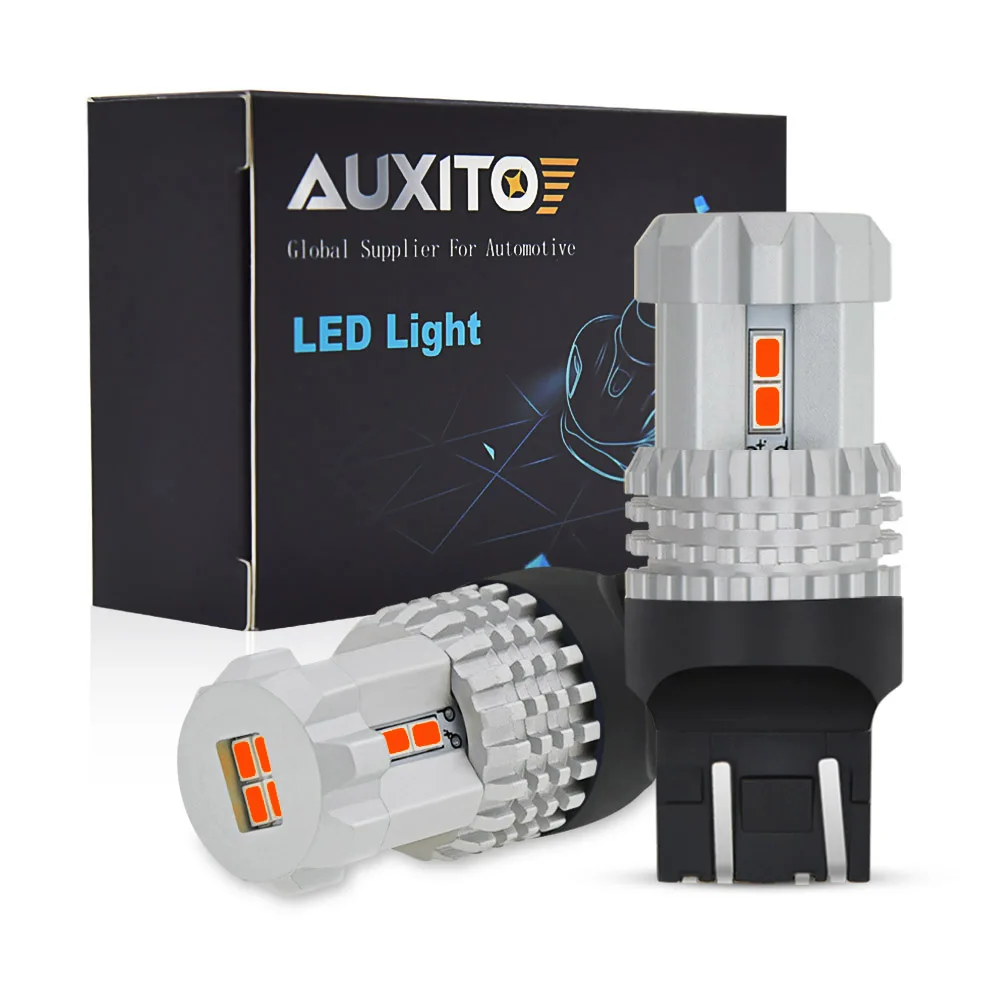 AUXITO 2 шт. T20 7443 7440 W21/5 Вт W21W WY21W светодиодный резервные фары заднего хода автомобиля