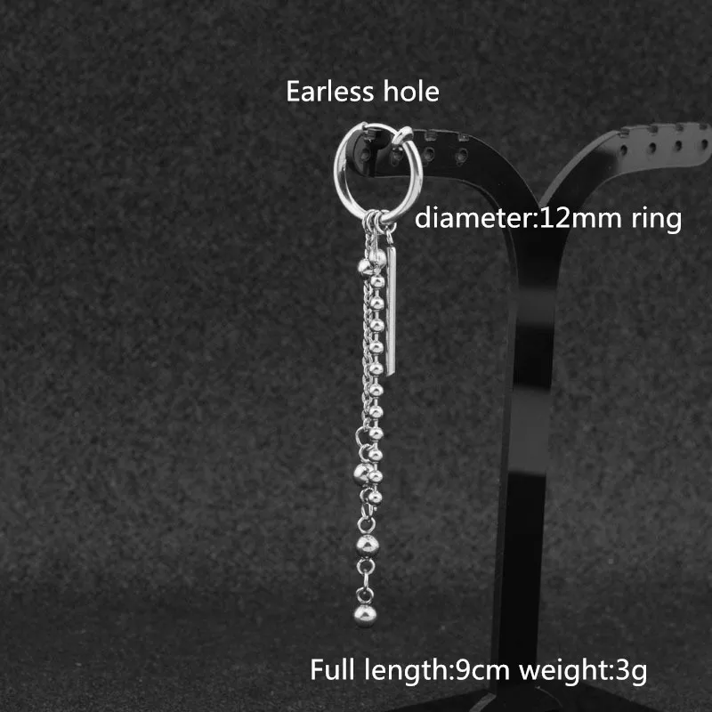 stainless steel Женские круглые медные серьги, несколько колец, изысканные маленькие серьги, Harajuku campus, мужские и женские маленькие серьги, мужские серьги FH62 - Окраска металла: stainless steel