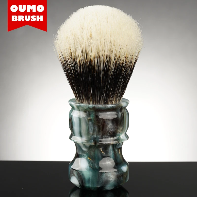 OUMO BRUSH- OCEAN CHUBBY shaving brush with Manchuria SILK WT HOOK BOAR 10 different knots to choose | Красота и здоровье
