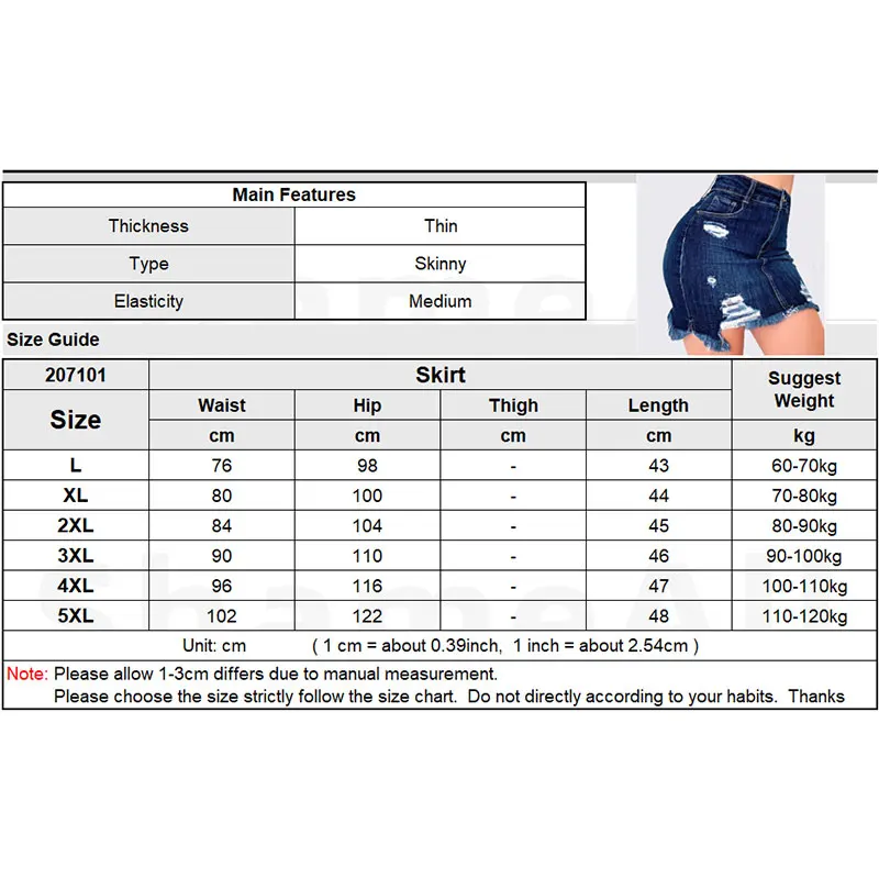 

Plus Size Ripped Holes Bodycon Mini Denim Skirts 4XL 5XL Summer Sexy Ladies Tassel Short Pencil Skirts Wrap Jeans Skirt
