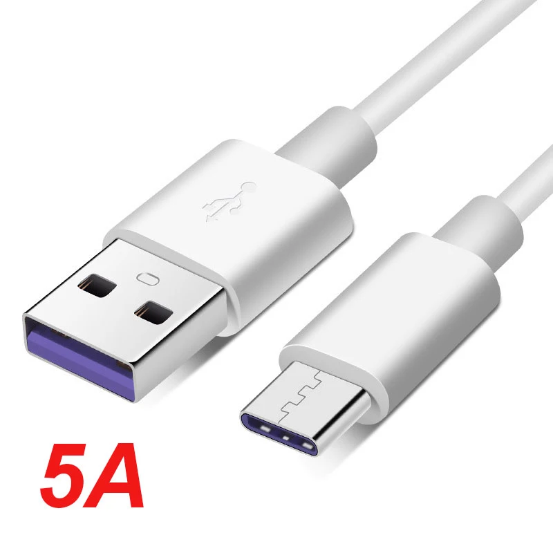 Кабель USB Type C 5A для быстрой зарядки Huawei P30 Pro|Кабели мобильных телефонов| |