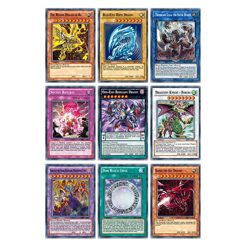 Новый 216 шт. английские карточки Yugioh крыло Дракон гигантский солдат Sky Dragon игровая