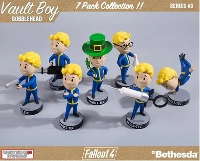 7 шт набор Gaming Heads Фоллаут 4 хранилище для мальчиков 2 го поколения и Bobbleheads серии