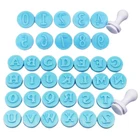 26 букв цифры лист цветами сливы в форме сердца, хорошие украшения Fondant (сахарная) торт украшение для печенья бисквит печати Давление резак для глазури поделочная форма