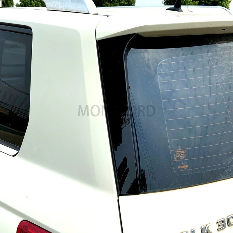 

2pcs/set Rear Window Side Spoiler black Wing Lip Cover Trim Sticker Fit For Mercedes - Benz X204 GLK 2009-15 Auto Accessories