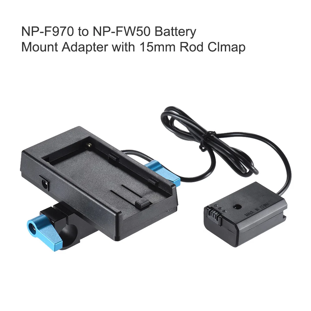Andoer NP F970 для FW50 Монтажная пластина адаптера батареи Sony|Зарядные устройства| |