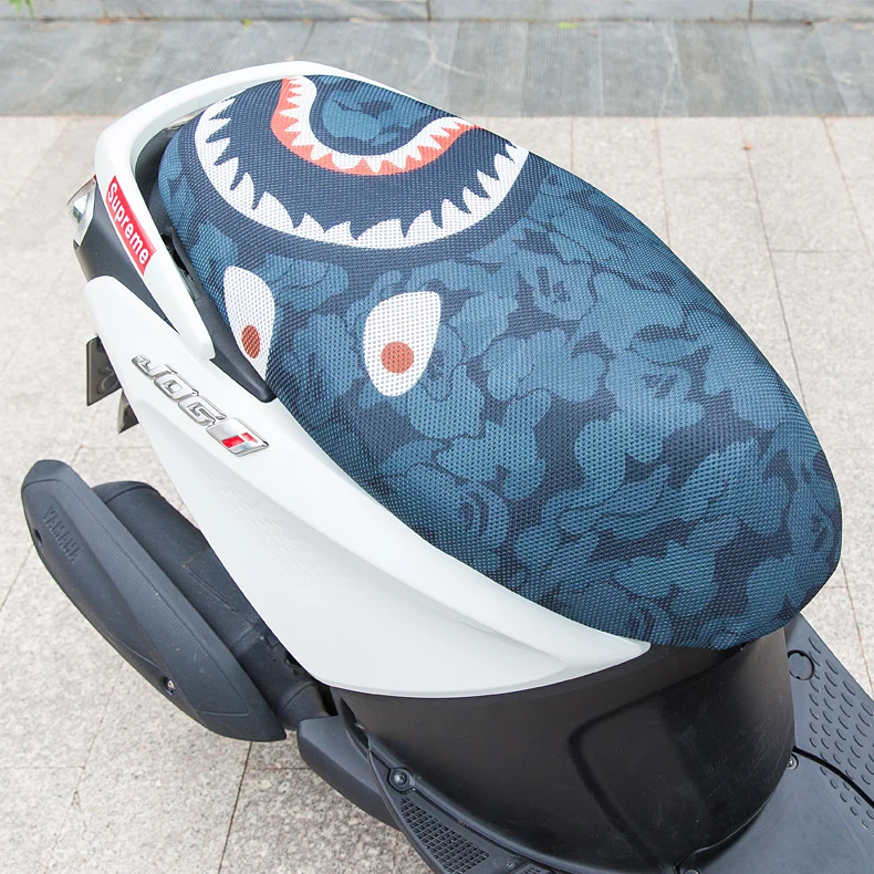 

FREE SHIPPING New Breathable Summer Cool 3D Mesh Motorcycle Moped Motorbike Scooter Seat Covers Cushion Anti-Slip Waterproof
