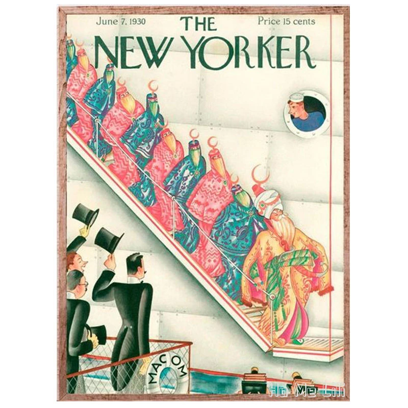 

Новорожденный принт розовый журнал Обложка художественный плакат винтажный оригинальный город холст настенное искусство домашний декор