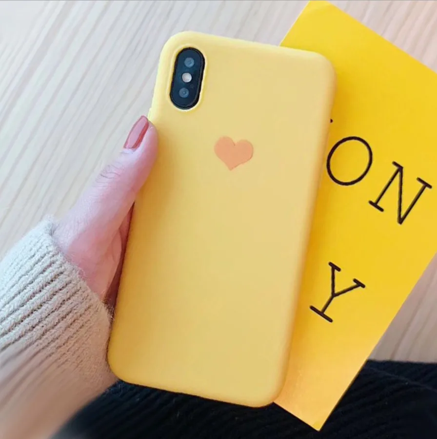 JIANERZHI чехол для телефона iPhone 8 6 6S 7 Plus XS Love Heart Мягкий XR X Xs Max TPU силиконовые чехлы с