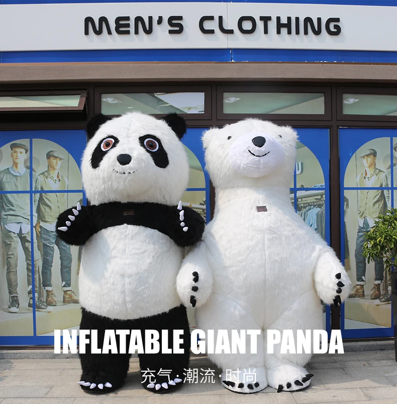 Инфляция панда костюм полярного медведя для рекламы настроить взрослый свадьбы