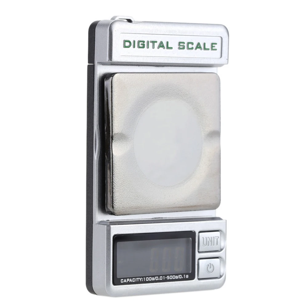 

Pocket Electronic Dual Use Portable Balance LCD Display Backlight Force Gauge Digital Scale Mini Turntable Stylus Jewelry Weight