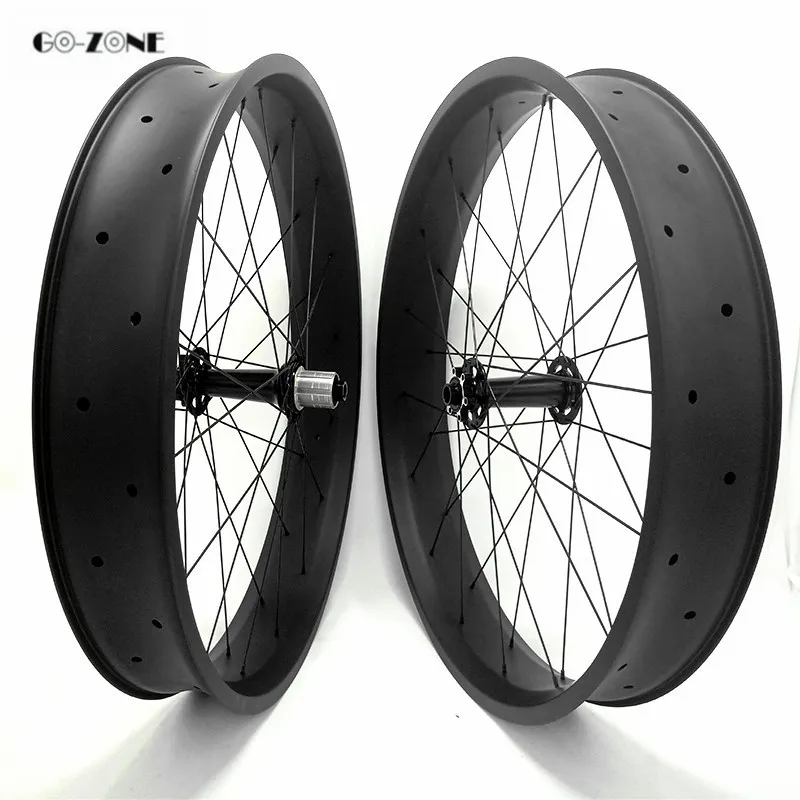 Go-zone 26er fatbike дисковые Углеродные колеса 100x25 мм бескамерные велосипедные колеса powerway M74 150x15 197x12 лучшая велосипедная колесная пара матовая/глянцевая