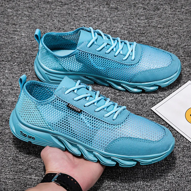 

2021 New Arrival Summer Soft Lazy Men's Jogging Shoes Lightweight Mesh Breathable Casual Sneakers
