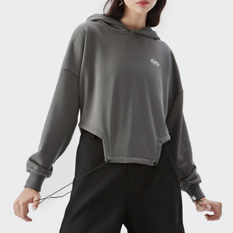 

Rainbowwaves Solid Color Long Sleeve Hoodies Casual Fashion Streetwear Sweatshirt Hoodie Sexy Club Crop Top Thin Women's Clothes