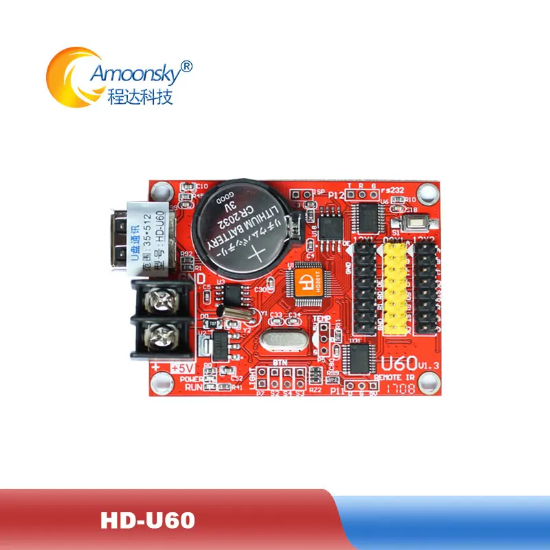 HD U60 P10 Одноцветный и двухцветный СВЕТОДИОДНЫЙ модуль контроллер дисплея для