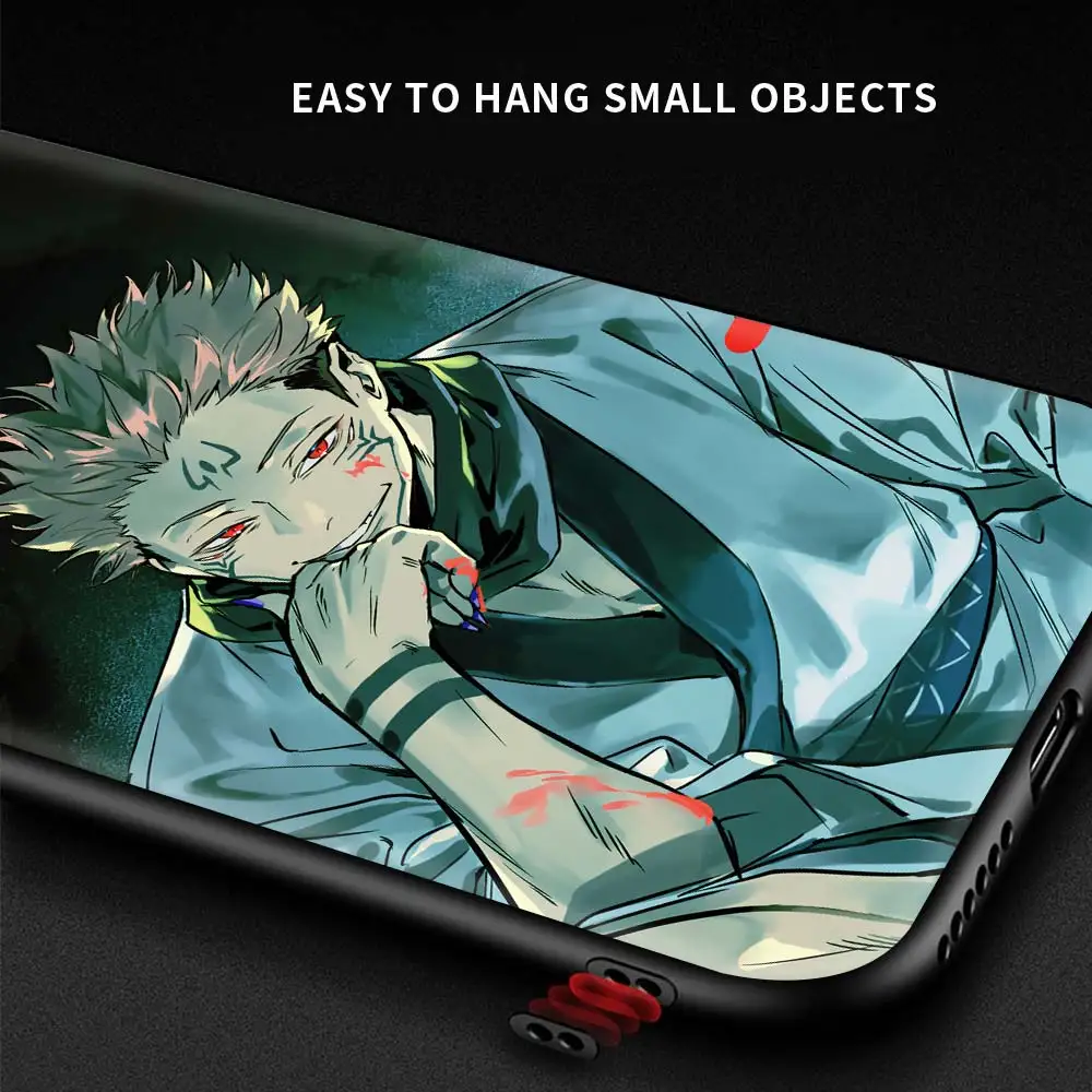 

Jujutsu Kaisen Anime Phone Case for Xiaomi Redmi Note 9S 8 Pro 9 8T 7 9C 9A 7A 8A K30 6A 9T Soft Bumper Black Shell Cover