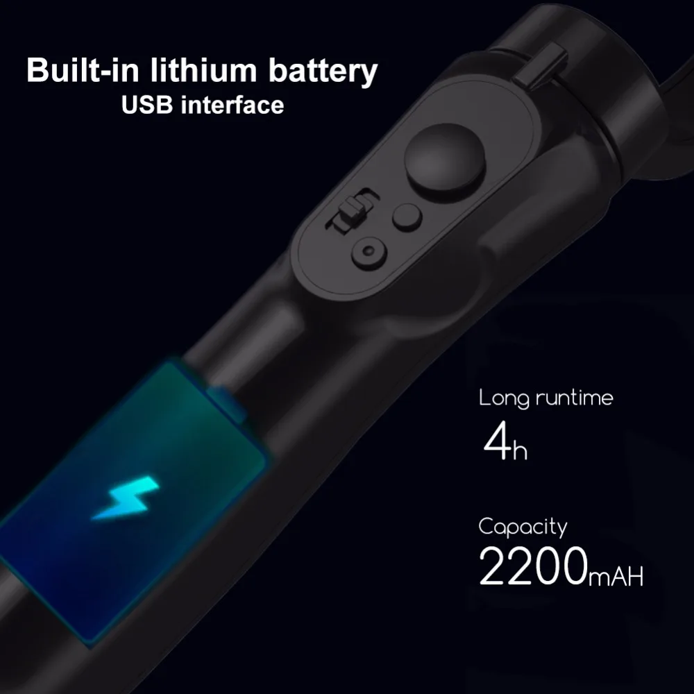 H4 3 оси ручной анти-встряхивание мобильный телефон Gimbal стабилизатор для мобильного телефона экшн-камеры