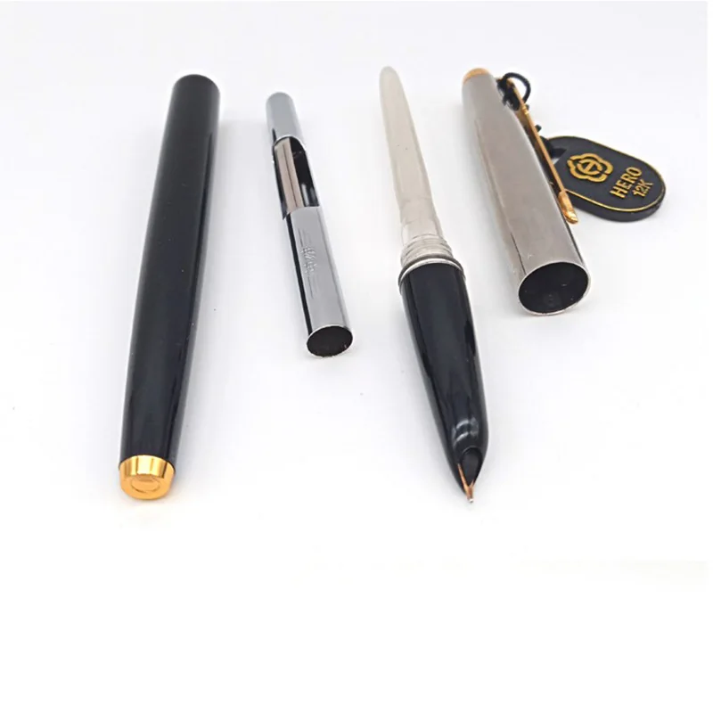 

New Old Stock Rare Vintage HERO 110 Fountain Pen Authentic Original Yhe Is 12 k Gold Tip Old Pen Word Collection