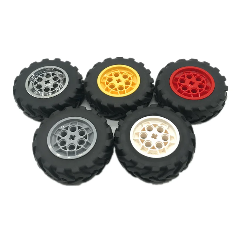 

Legoi technology маленькие частицы ev3 детали moc-32019 + 86652 62,4*20 мм Гальваническая Ступица колеса игрушки для сборки шин для пересеченной местности