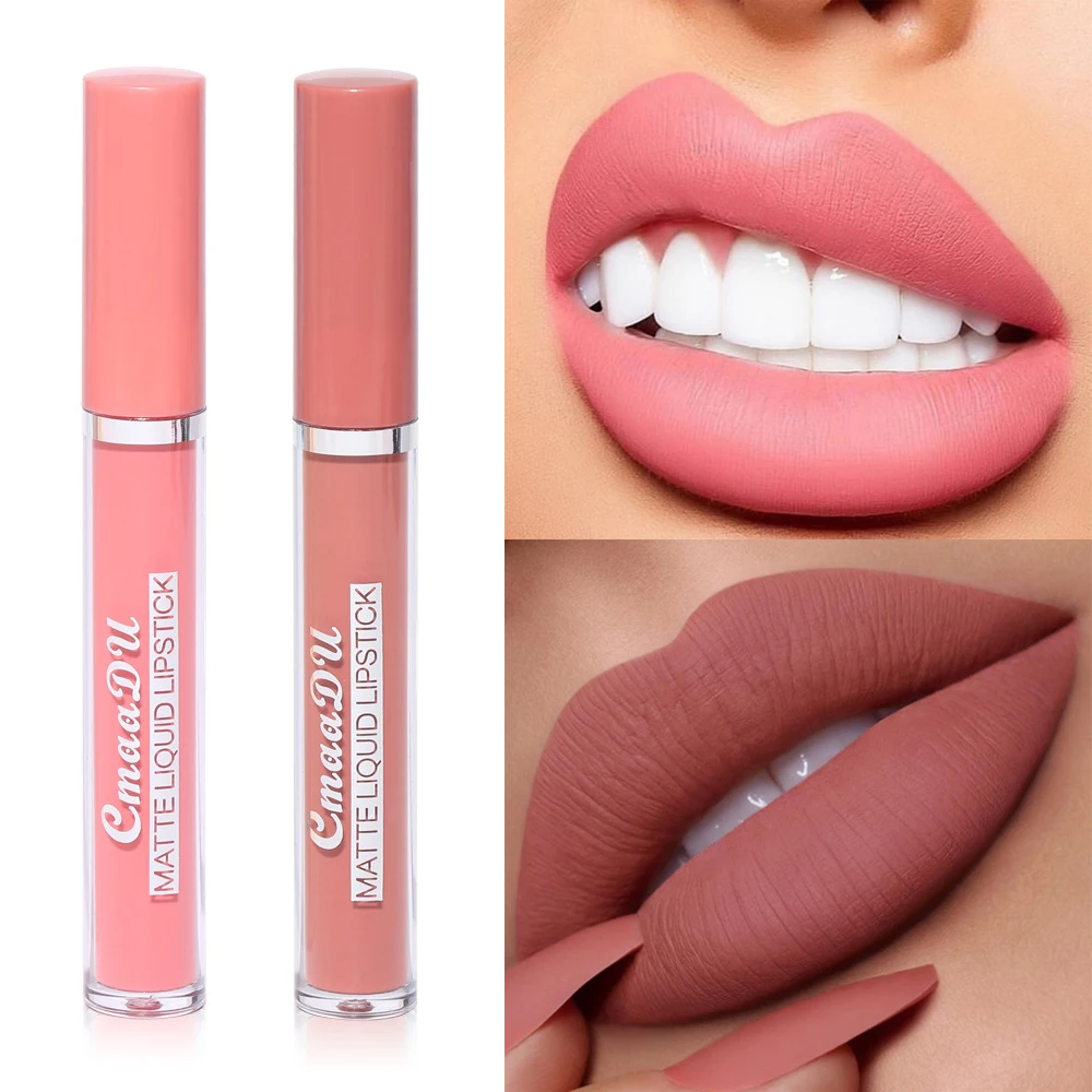 10 цветов натуральная Матовая жидкая губная помада матовый блеск для губ