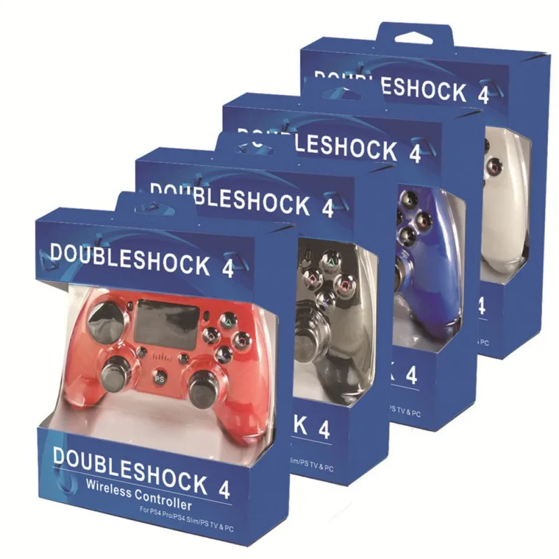 

Wireless Bluetooth Dual Vibration Game Controller Six Axis Integrated Gamepad Pressure Panel For PS4 / PS4 Pro / PS4 Slim PC