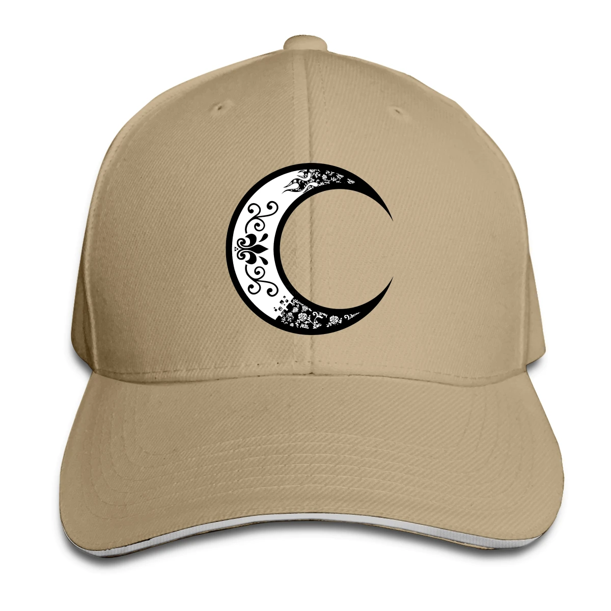 

Goth Crescent Moon men woman Fashionable breathable Dad Cap