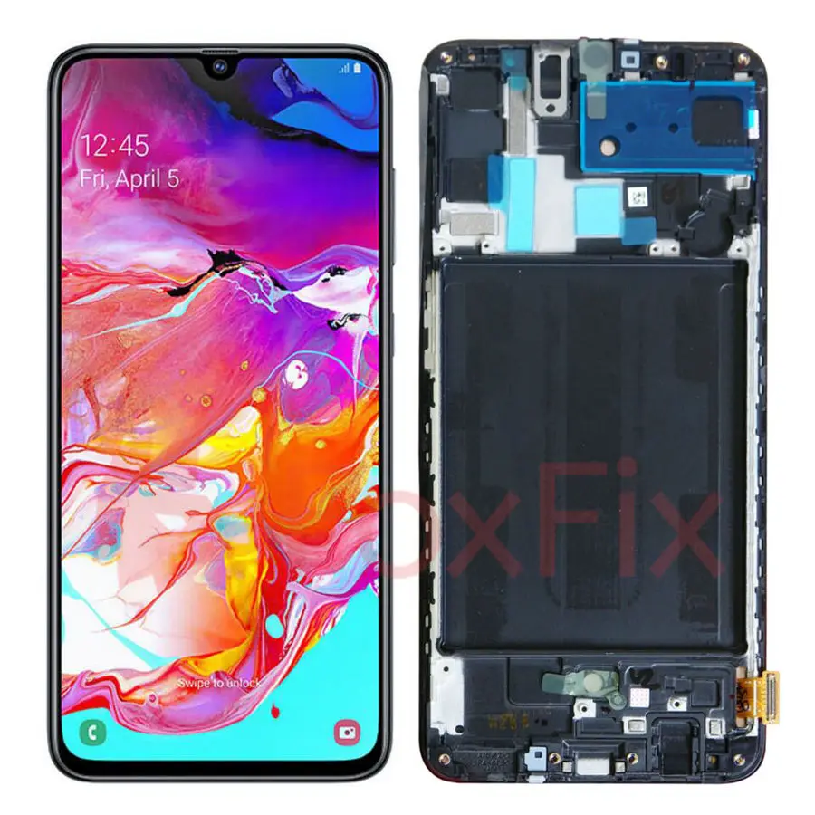 Для samsung Galaxy A70 A705 A705F SM-A705F A70 ЖК-дисплей с сенсорным экраном дигитайзер в сборе с рамкой для samsung A70 lcd