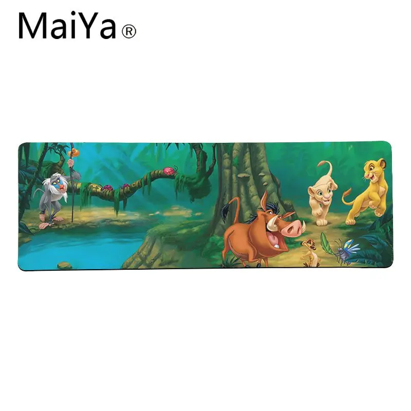 Maiya высококачественный лев Король Simba натуральный резиновый игровой коврик для мыши Настольный коврик большой коврик для мыши клавиатуры коврик