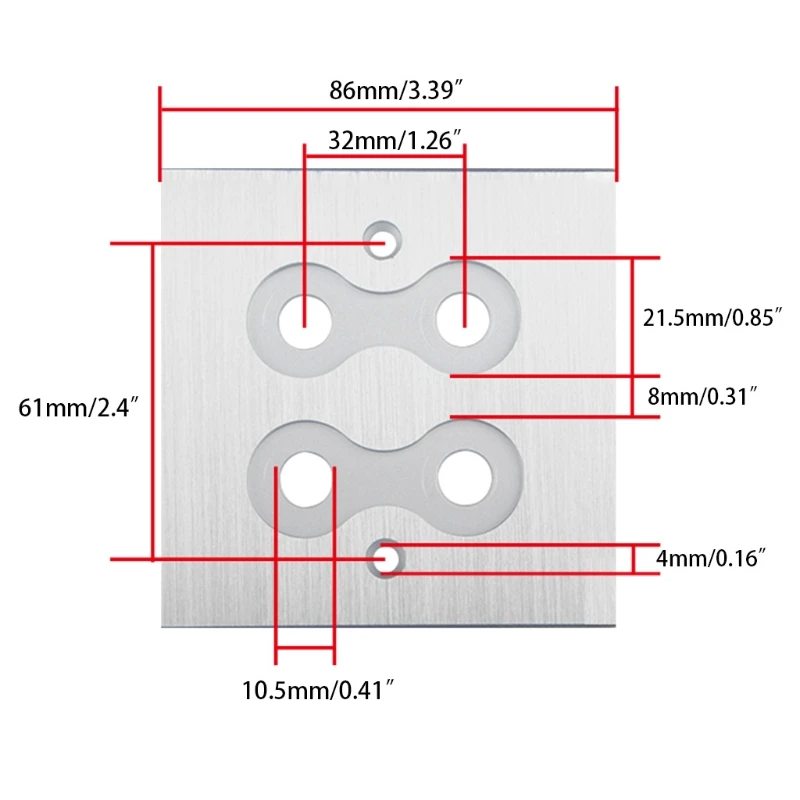 

Premium Banana Wall Plate God-Plated in Aluminum Alloy Connectors Banana Plug Binding Post Wall Plate Surrounding Sound