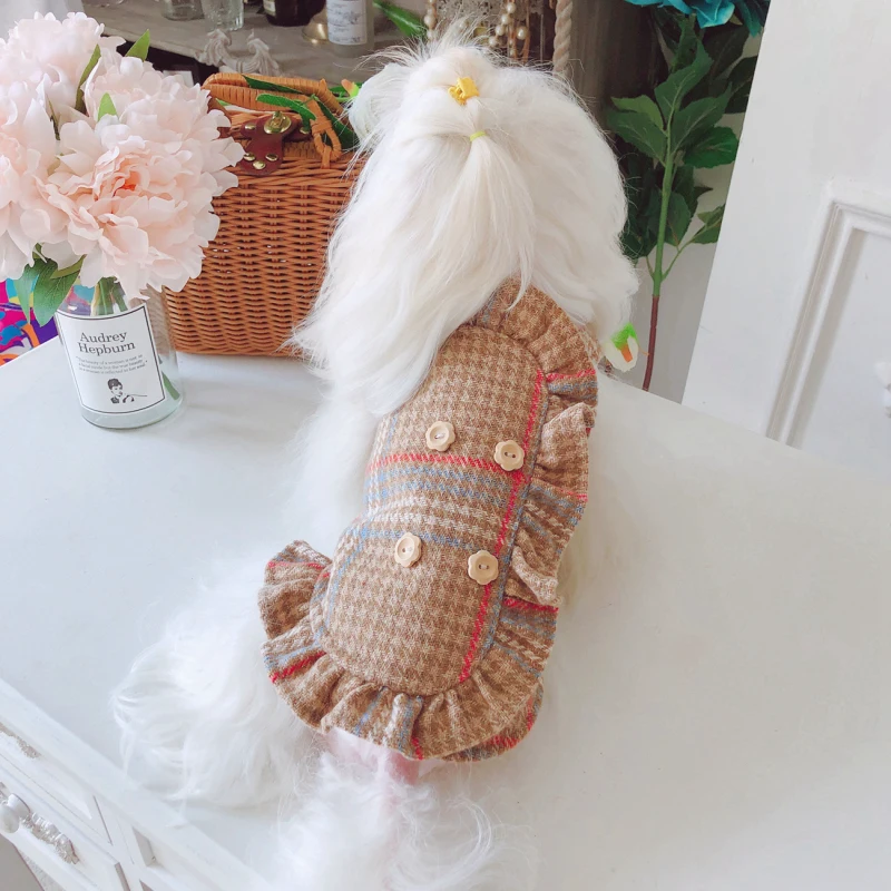 Зимнее пальто для собак наряд домашних животных костюм кошек и щенков одежда