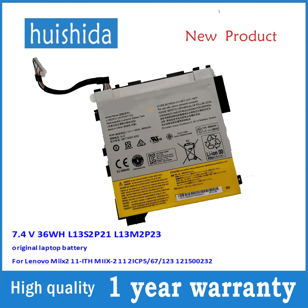 7 4 V 36WH L13S2P21 L13M2P23 Оригинальный аккумулятор для ноутбука lenovo Miix2 11 ITH MIIX 2 2ICP5/67/123