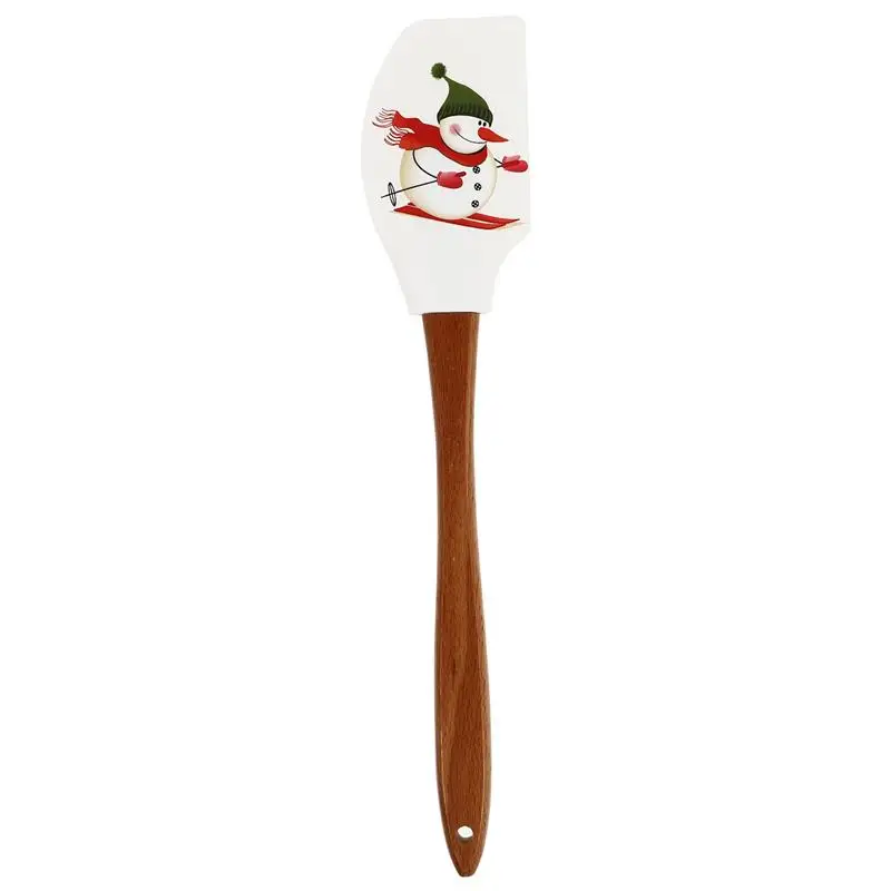 

1pc Christmas Baking Tool Silicone Cake Spatula Adorable Cream Scraper