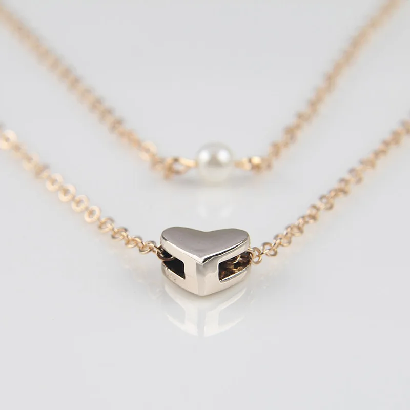 Мода Золотое серебряное ожерелье-чокер цепочки Подвески двойную подкладку из