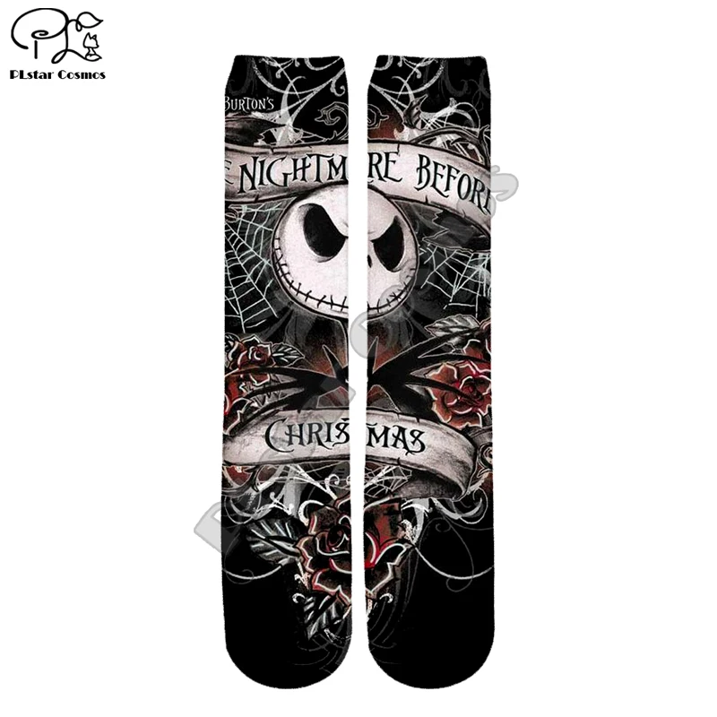 

PLstar Cosmos Halloween Horror Popular Funny Unisex New Fashion casual 3DPrint Women/men/boy/girl Warm Cotton Ankle Socks type-3