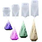 Новинка 2021, силиконовая форма в виде квадратной пирамиды, Гибкие прозрачные формы для литья смолы