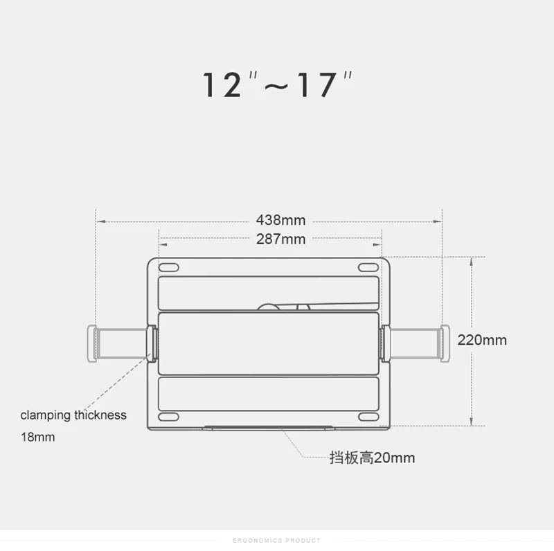 Comprare Supporto Multifunzionale Del Pavimento Del Computer Portatile 3in1 Di UP-9L Per Tutti I 12-17