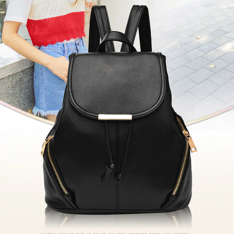 2020 высококачественные рюкзаки из искусственной кожи на молнии женский маленький