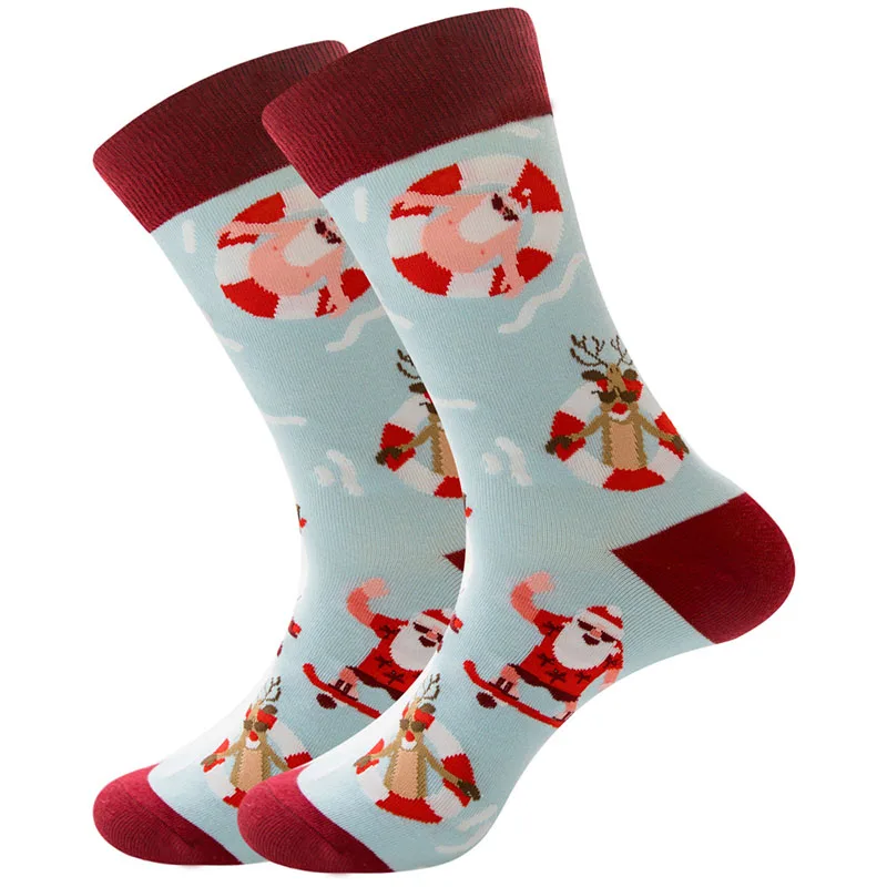 

Cotton Sock Socks Santa Claus Women Christmas Men Christmas Tree Happy Socks Elk Harajuku New 2020 New Year Funny Snow
