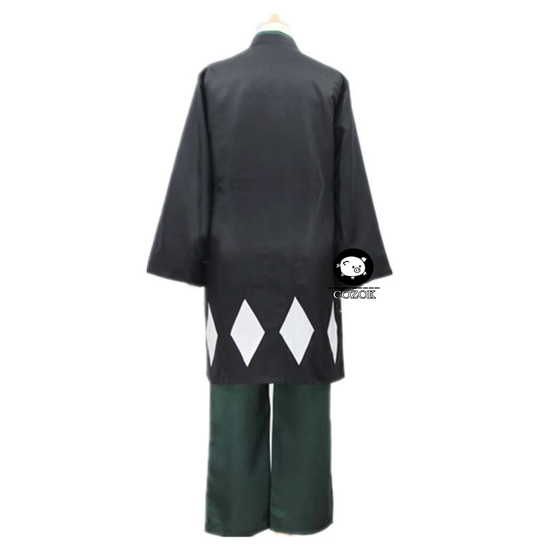 

Anime Bleach Cosplay Urahara Kisuke Gotei 13 Costume Kimono Halloween Costume Full Outfit (Cape&Tops&Pants&Hat)