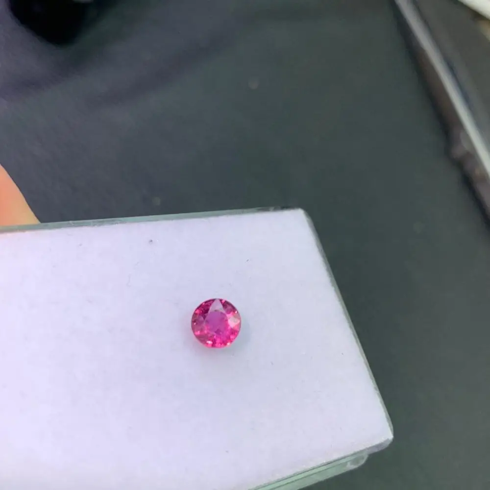 Q304 розовый сапфир 1.01ct круглые натуральные нежаркие розовые сапфиры свободные